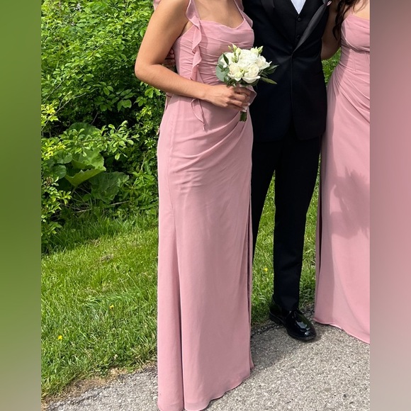 Azazie Bridesmaid Dress Dusty Rose - Picture 4 of 12